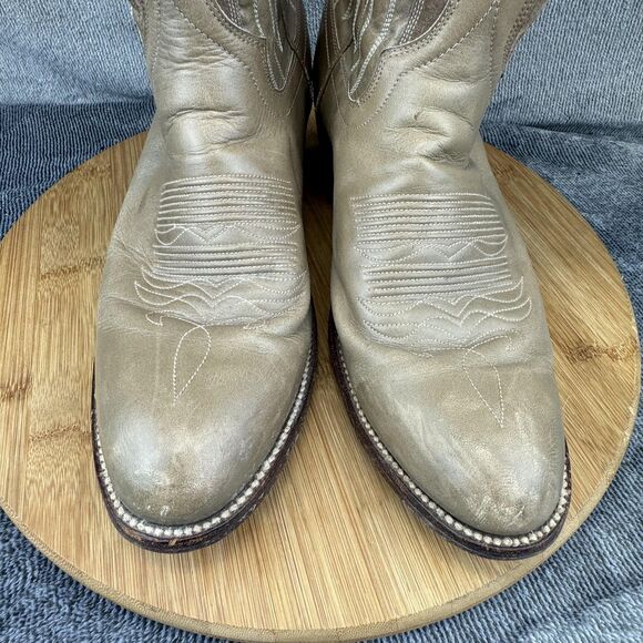 Dan Post Boots Mens Size 8.5D Gray Leather Western Cowboy Stitch Spain 8625 - Picture 2 of 12